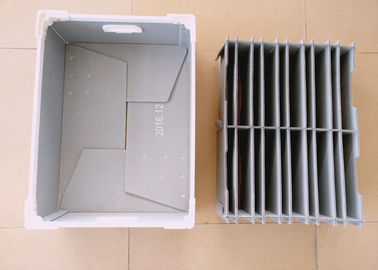 Подгонянная рифленая коробка пластиковых компонентов с пластиковым рассекателем