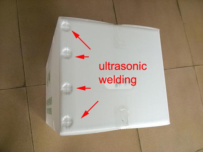 ультразвуковая заварка для складных пластиковых коробок с отверстиями воздуха обеспечивая циркуляцию для транспортировать овощи