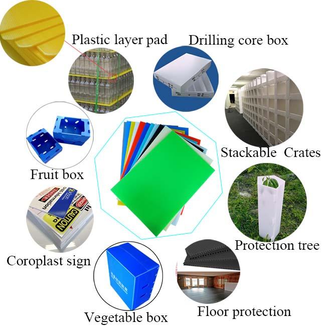 Листы различных цветов рифленые пластиковые для много использований в различных индустриях